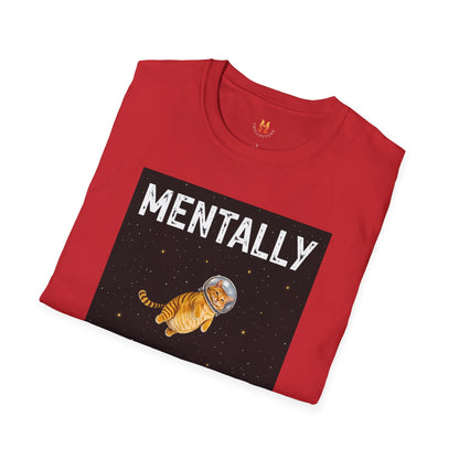 Mentally on the Moon Cat T-Shirt — Cosmic Cat Tee