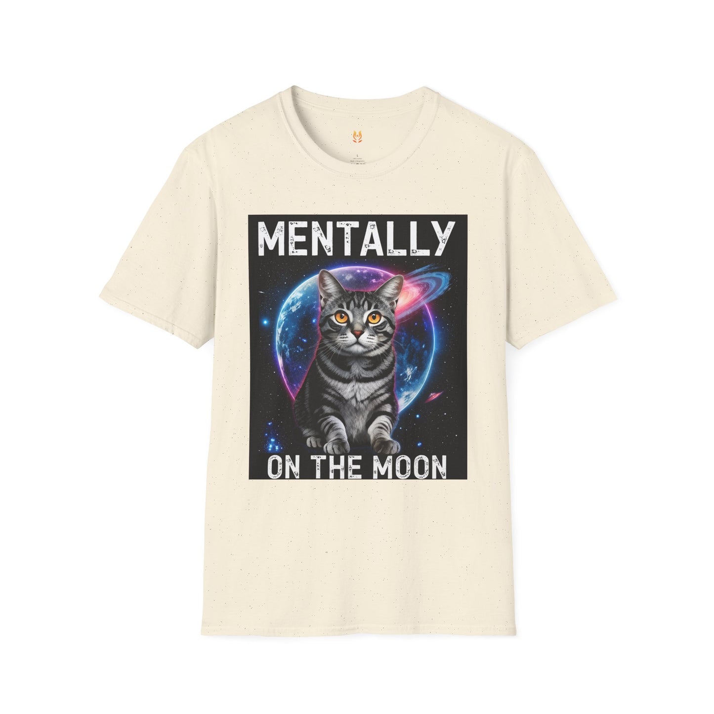 Mentally on the Moon Cat T-Shirt — Cosmic Cat Tee