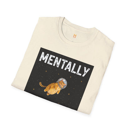 Mentally on the Moon Cat T-Shirt — Cosmic Cat Tee