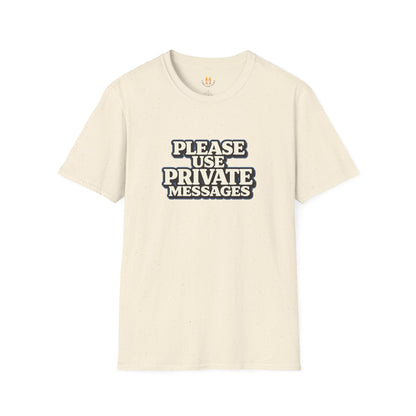 Private Messages T-Shirt — Social Media Text Conversation Tee