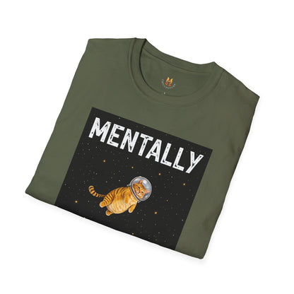 Mentally on the Moon Cat T-Shirt — Cosmic Cat Tee
