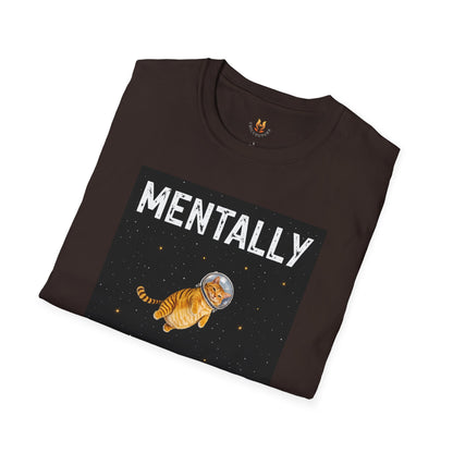 Mentally on the Moon Cat T-Shirt — Cosmic Cat Tee
