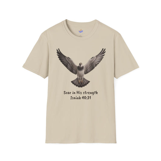 Unisex Softstyle T-Shirt Eagle - Soar in His strength
