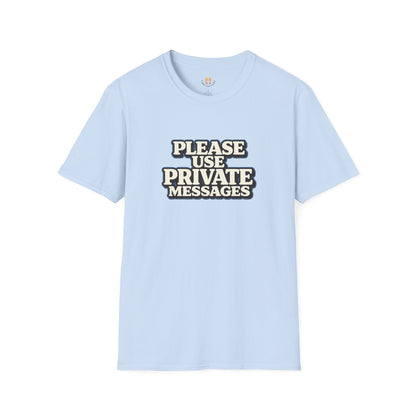 Private Messages T-Shirt — Social Media Text Conversation Tee