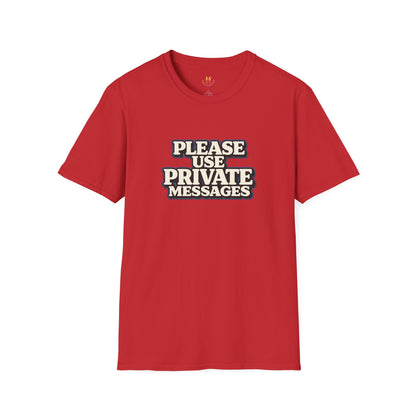 Private Messages T-Shirt — Social Media Text Conversation Tee
