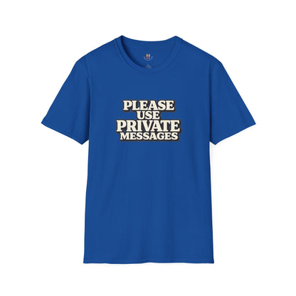 Private Messages T-Shirt — Social Media Text Conversation Tee