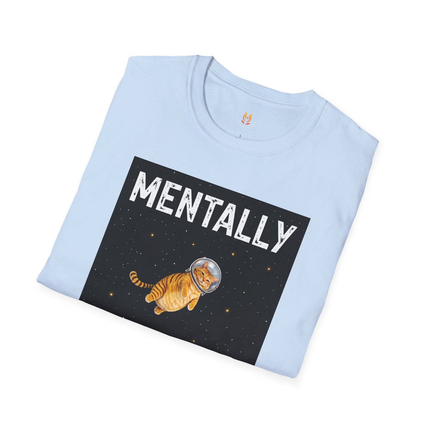Mentally on the Moon Cat T-Shirt — Cosmic Cat Tee