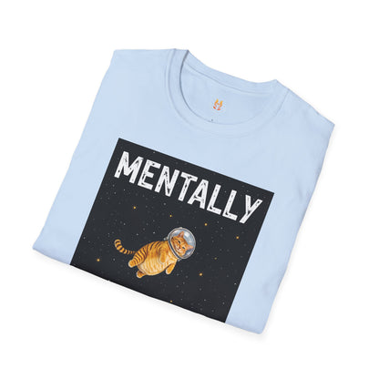 Mentally on the Moon Cat T-Shirt — Cosmic Cat Tee