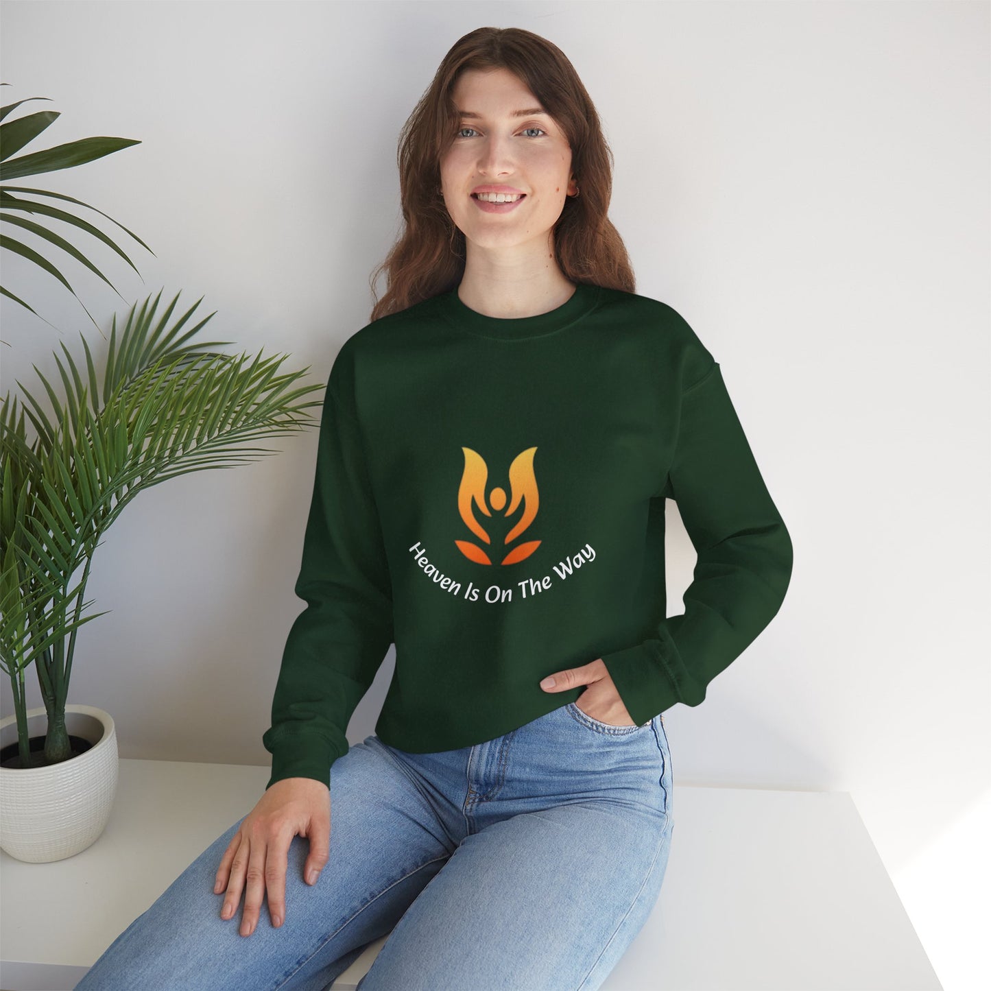 "Heaven Is On The Way " - ChicTure Logo Crewneck Sweatshirt