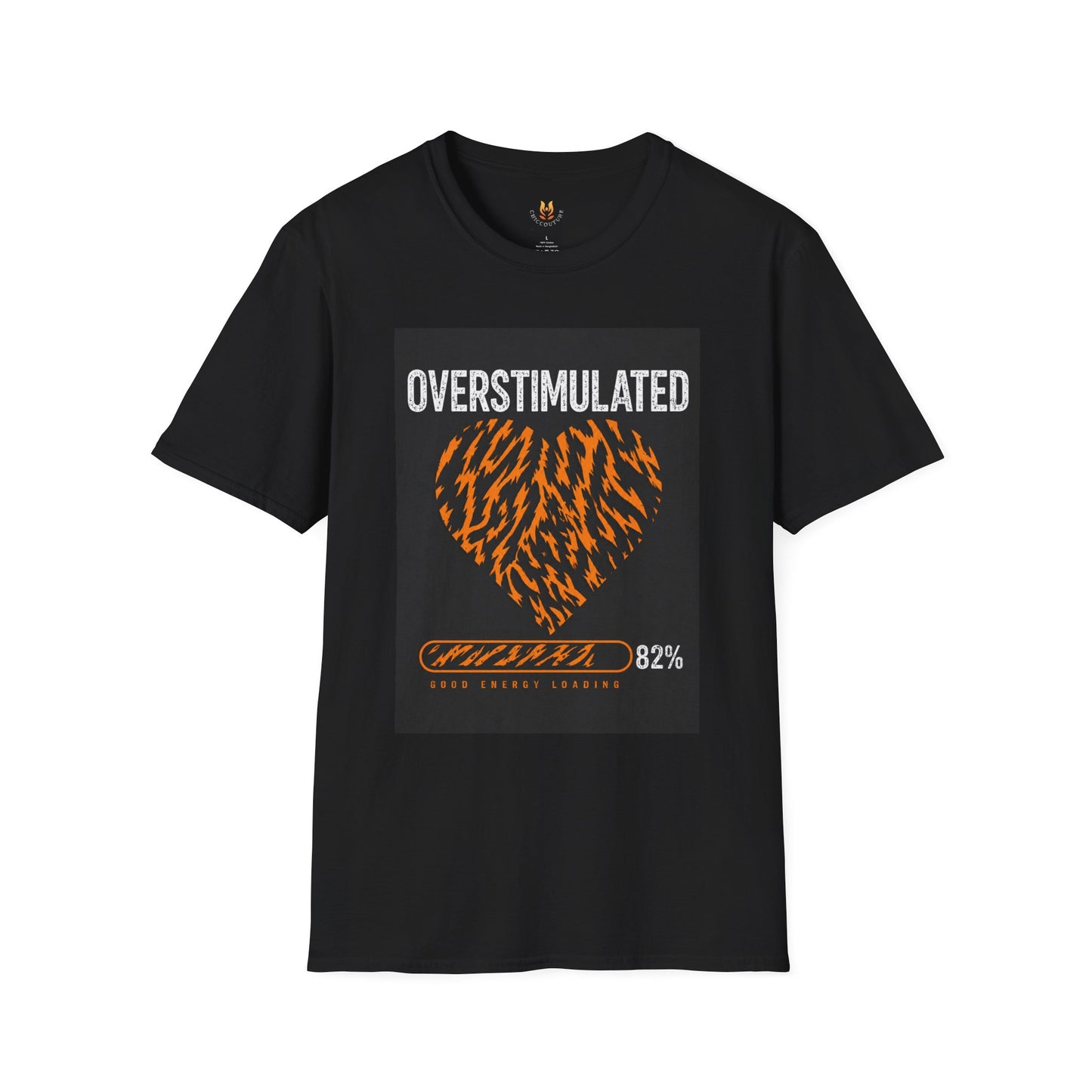 Tiger Heart Energy T-Shirt — 'Energy in Progress' Graphic Tee