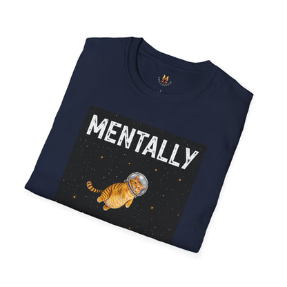 Mentally on the Moon Cat T-Shirt — Cosmic Cat Tee