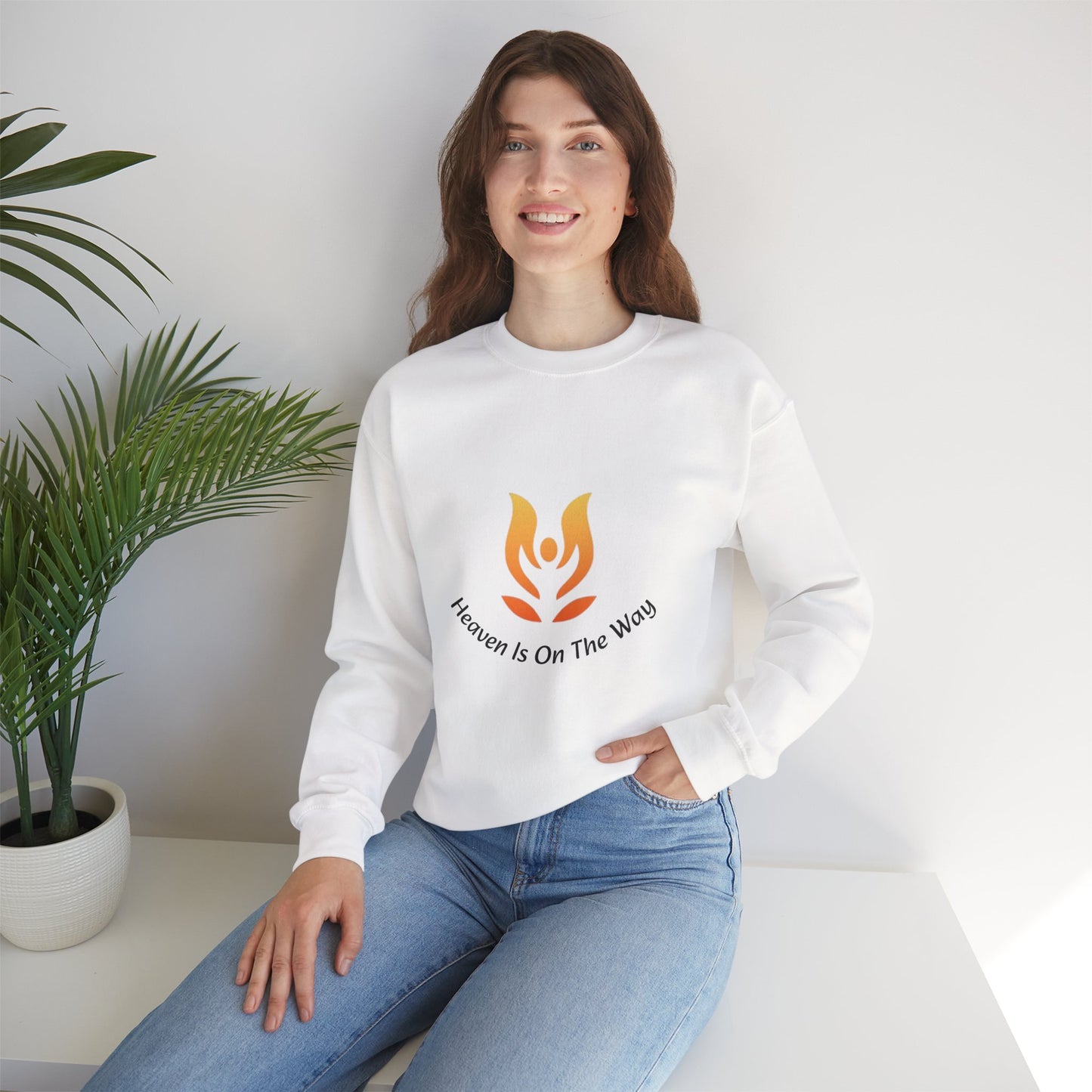 "Heaven Is On The Way " - ChicTure Logo Crewneck Sweatshirt