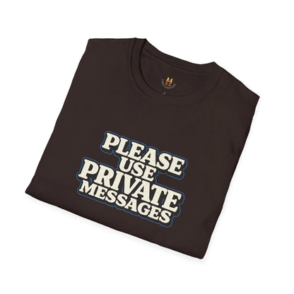 Private Messages T-Shirt — Social Media Text Conversation Tee