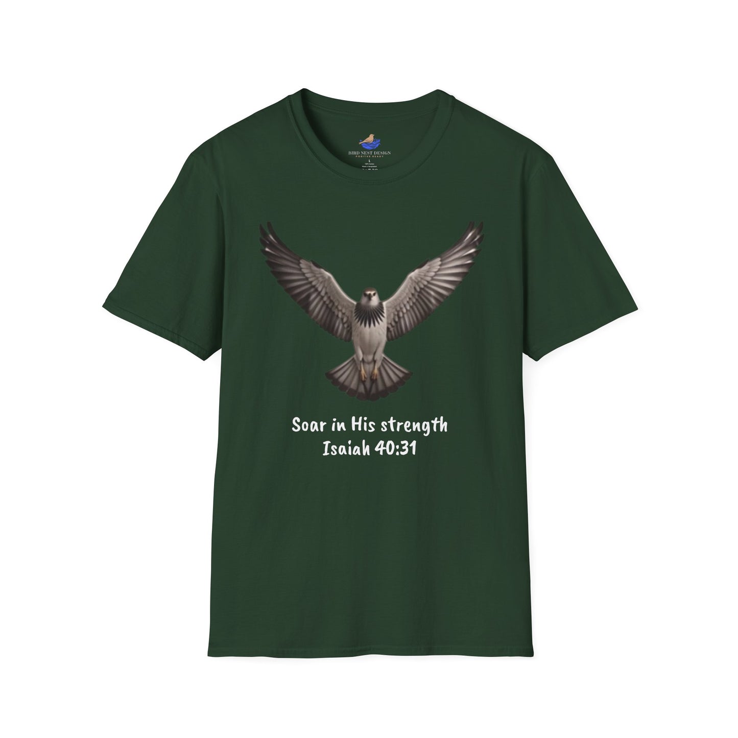 Unisex Softstyle T-Shirt Eagle - Soar in His strength