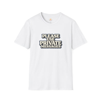 Private Messages T-Shirt — Social Media Text Conversation Tee