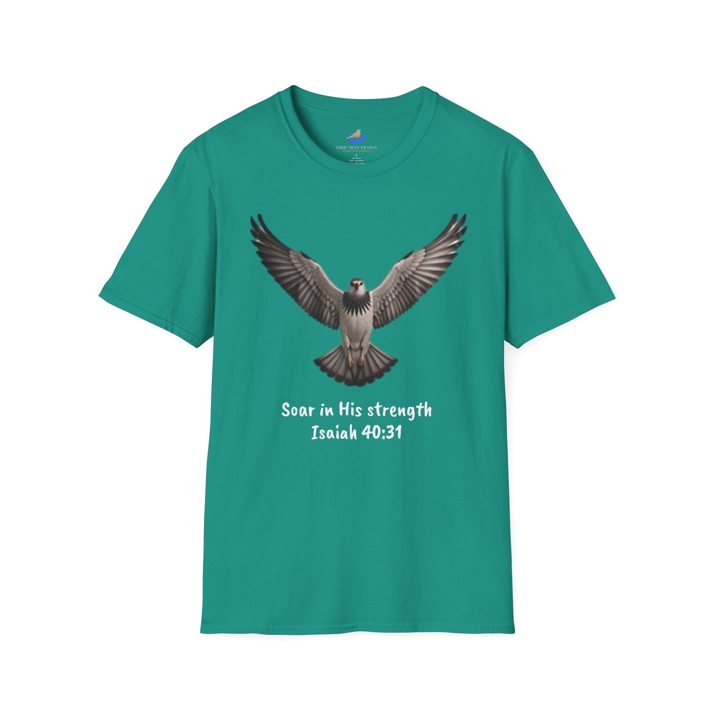 Unisex Softstyle T-Shirt Eagle - Soar in His strength