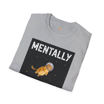 Mentally on the Moon Cat T-Shirt — Cosmic Cat Tee