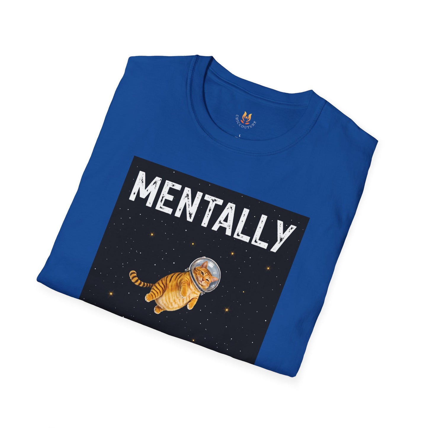 Mentally on the Moon Cat T-Shirt — Cosmic Cat Tee