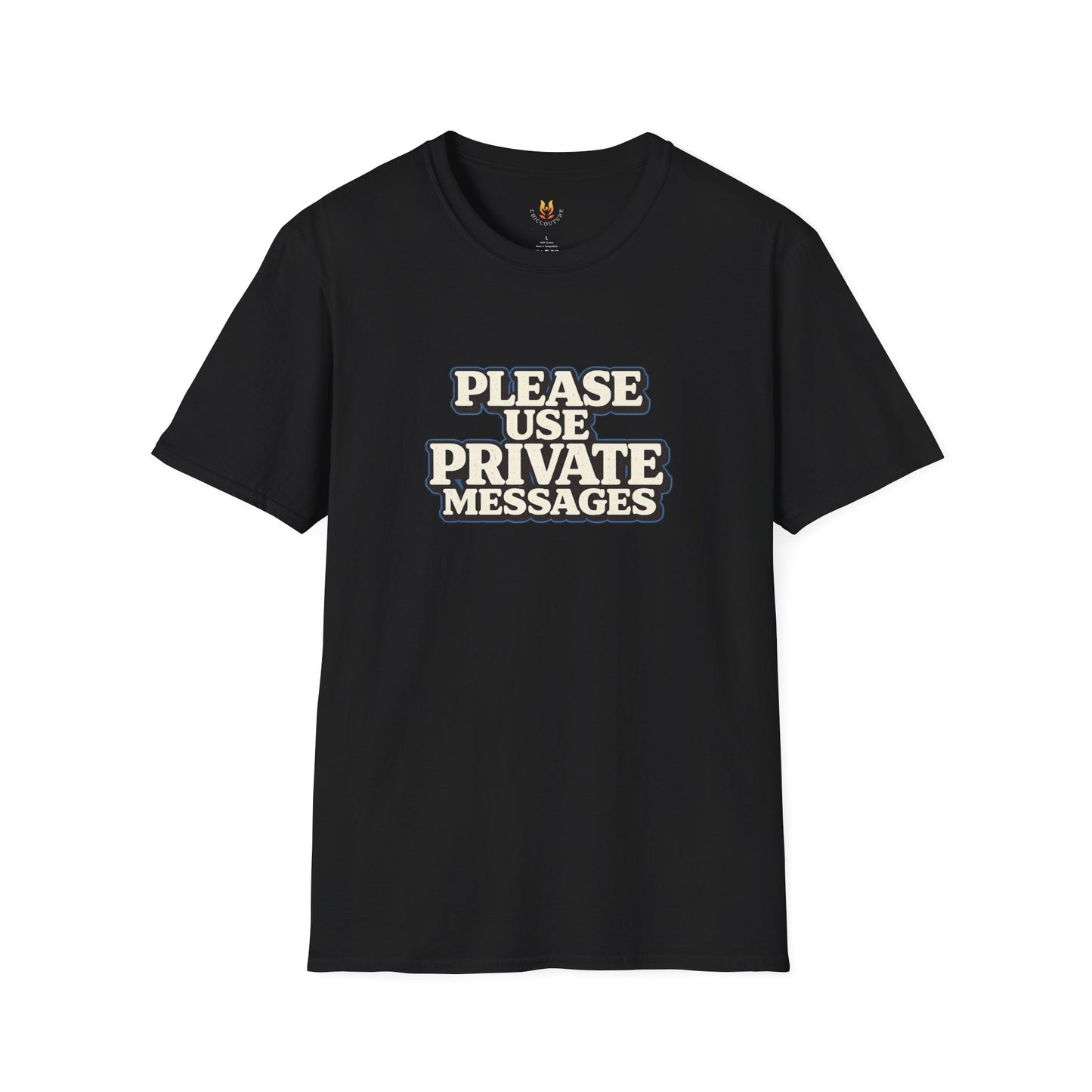 Private Messages T-Shirt — Social Media Text Conversation Tee