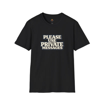 Private Messages T-Shirt — Social Media Text Conversation Tee