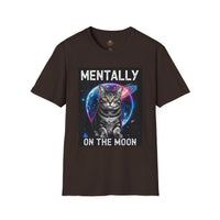 Mentally on the Moon Cat T-Shirt — Cosmic Cat Tee