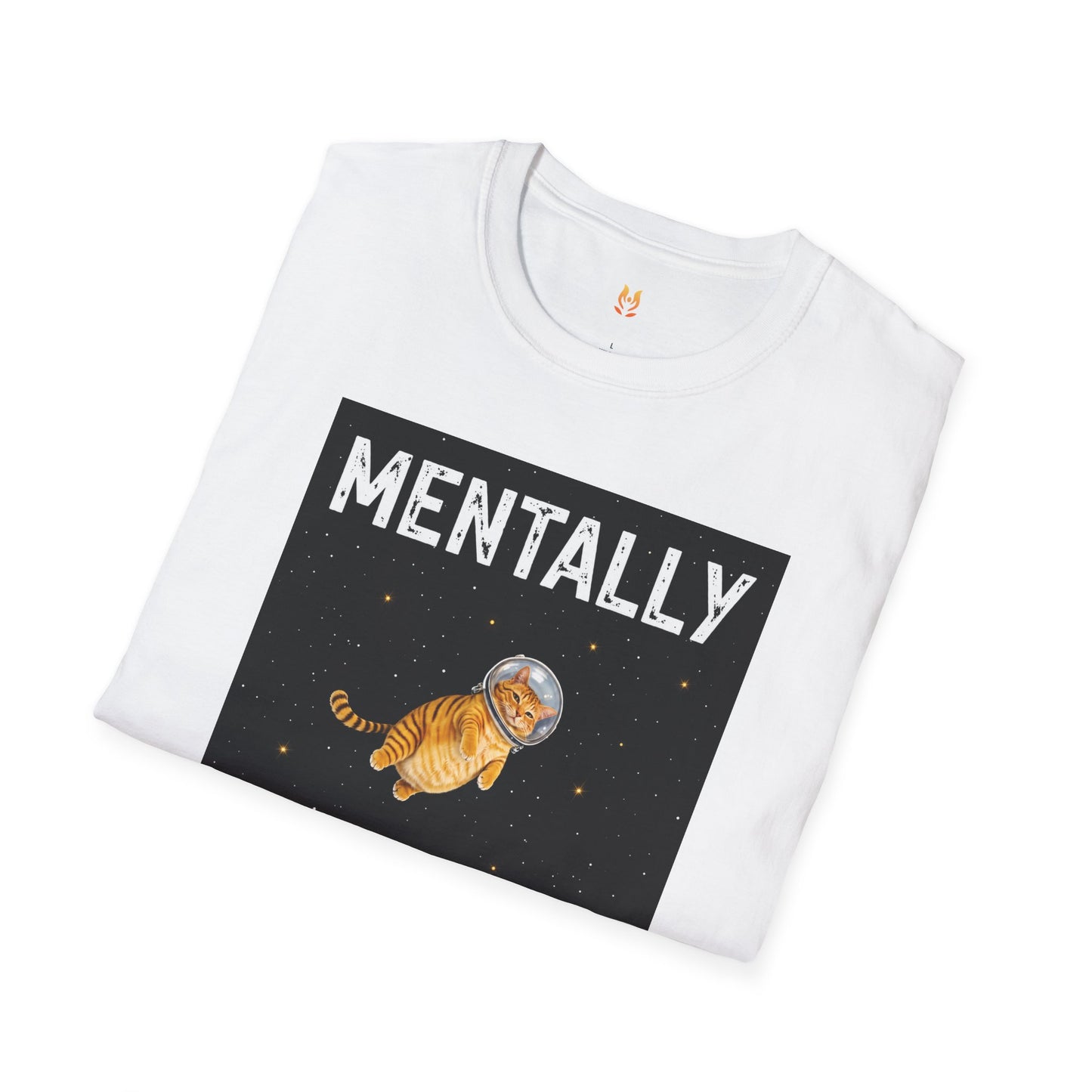 Mentally on the Moon Cat T-Shirt — Cosmic Cat Tee