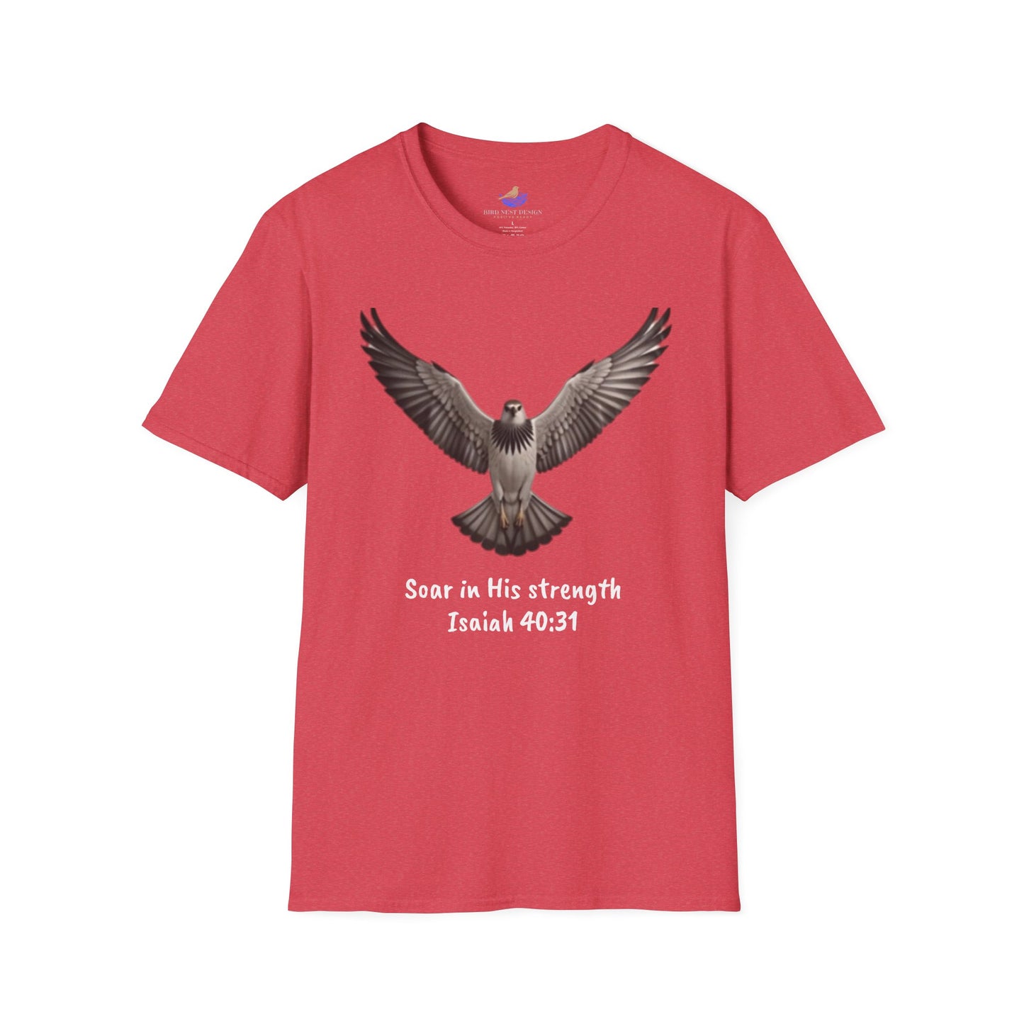 Unisex Softstyle T-Shirt Eagle - Soar in His strength