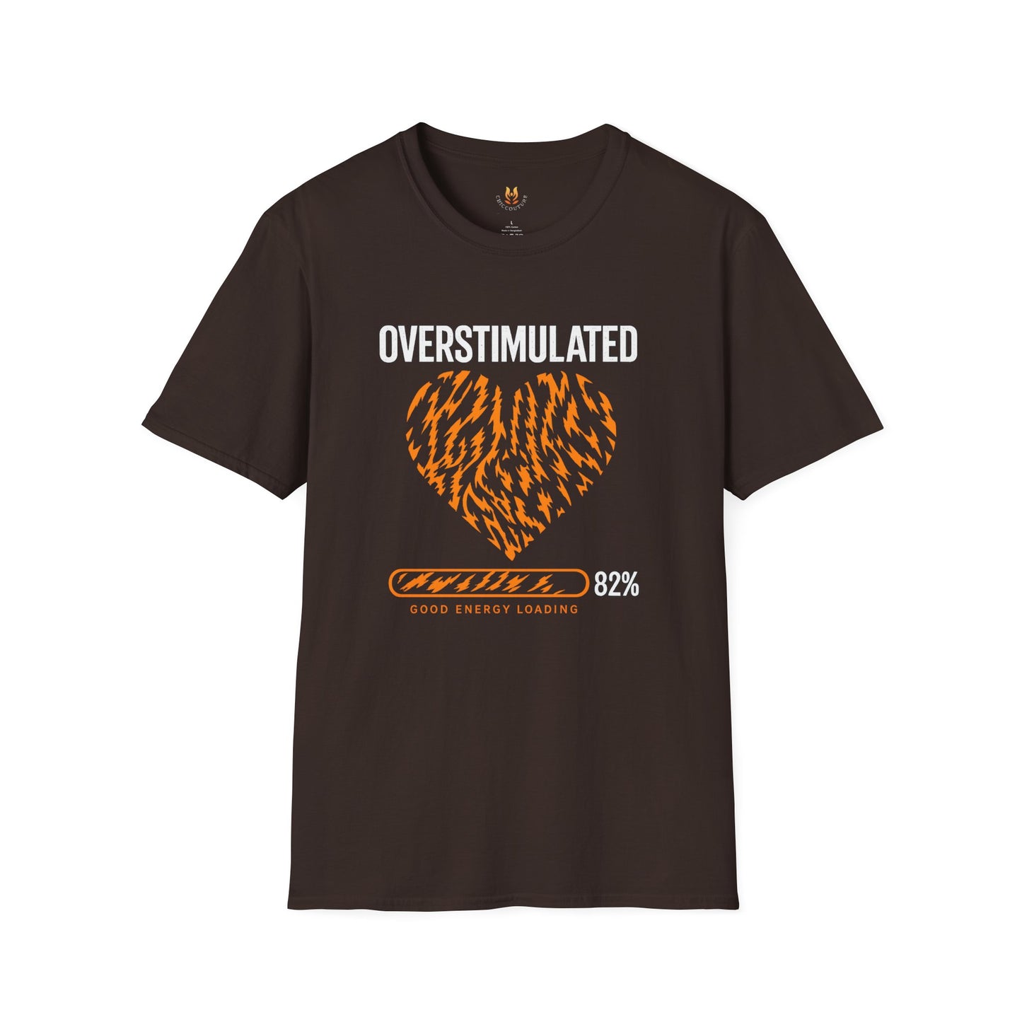 Tiger Heart Energy T-Shirt — 'Energy in Progress' Graphic Tee