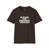 Private Messages T-Shirt — Social Media Text Conversation Tee