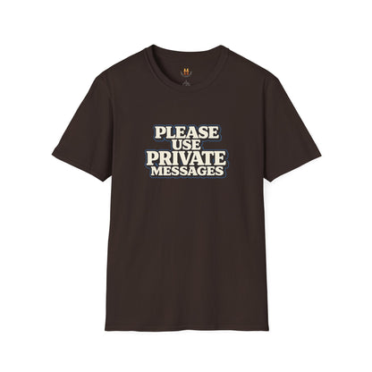 Private Messages T-Shirt — Social Media Text Conversation Tee