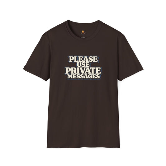 Private Messages T-Shirt — Social Media Text Conversation Tee
