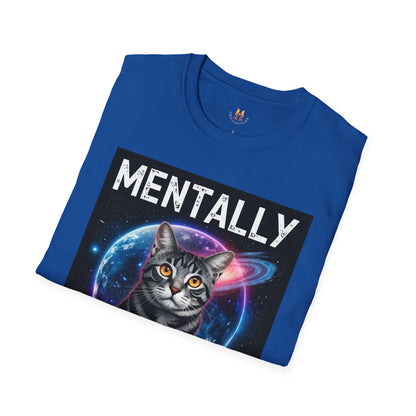 Mentally on the Moon Cat T-Shirt — Cosmic Cat Tee