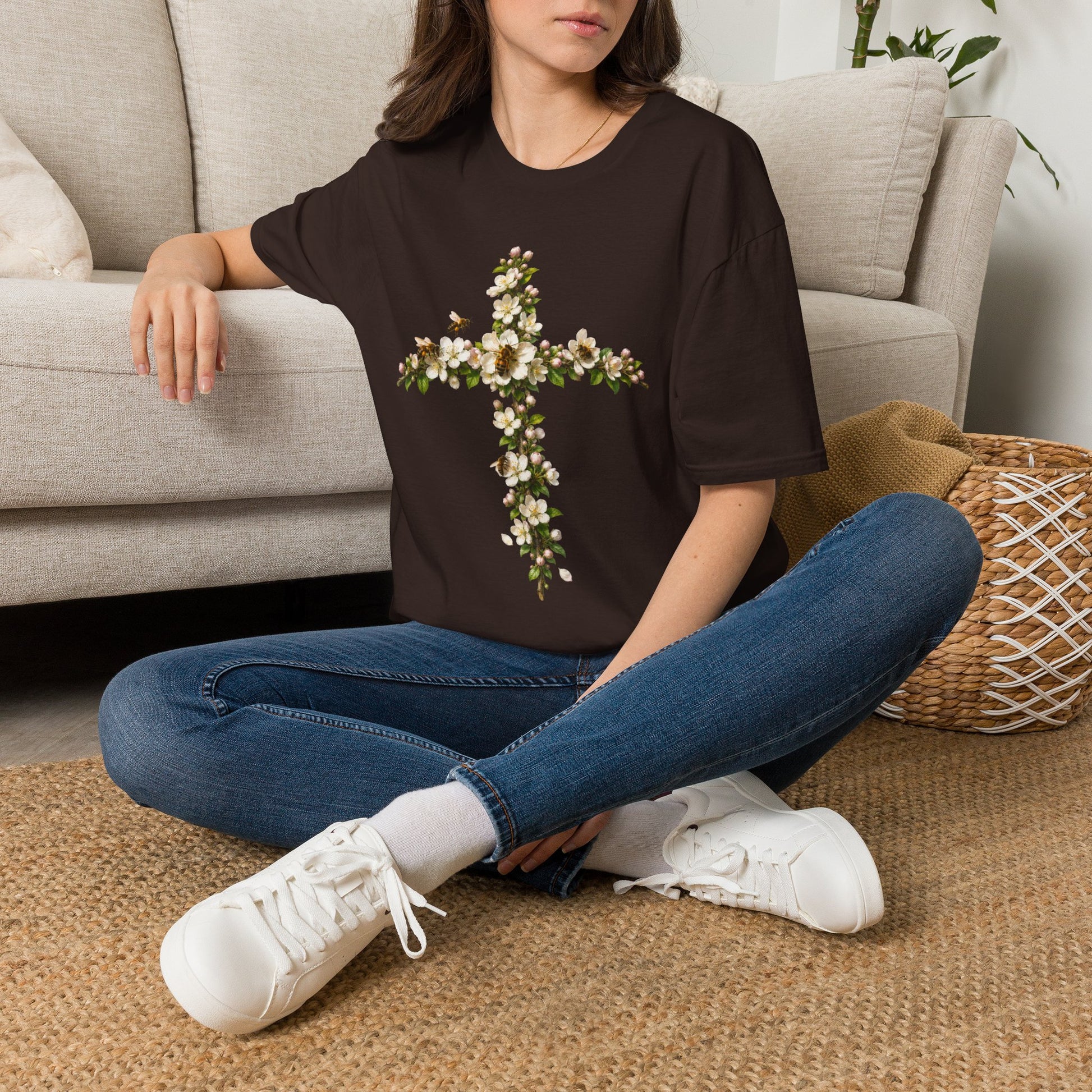 Apple Blossom Cross T-Shirt Gallery Image 14 | ChicCouture