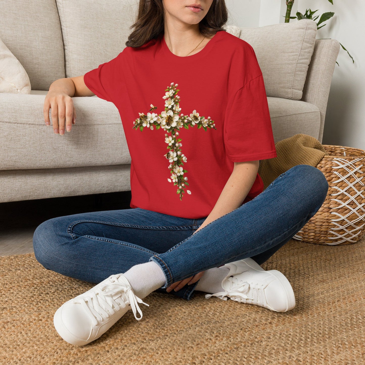 Apple Blossom Cross T-Shirt Gallery Image 26 | ChicCouture