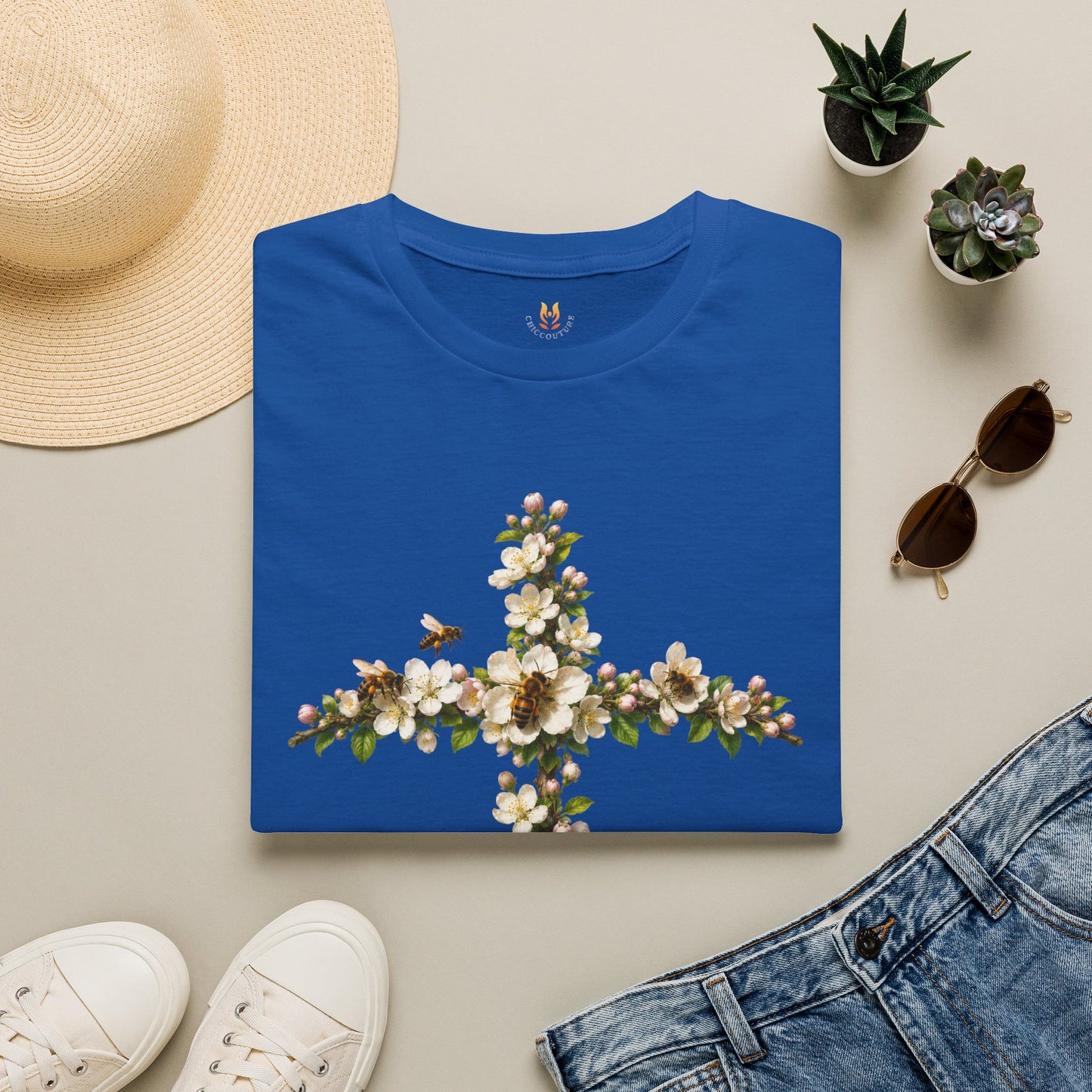 Apple Blossom Cross T-Shirt Gallery Image 6 | ChicCouture