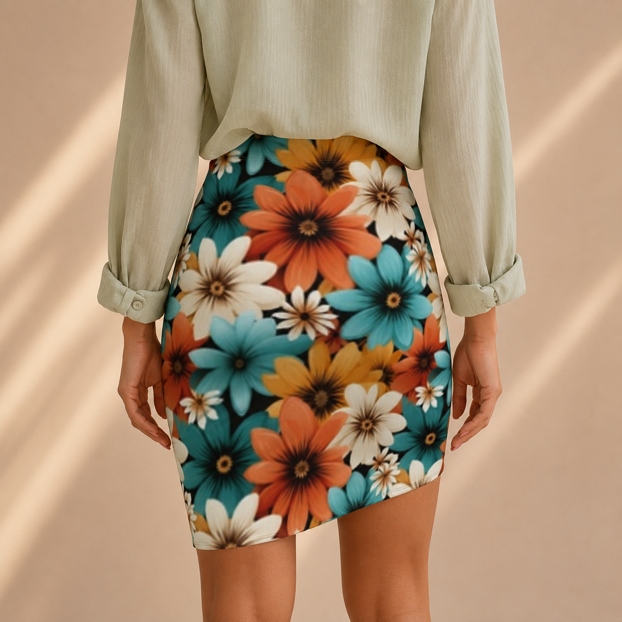 Autumn Blossom Floral Skirt Gallery Image 2 | ChicCouture