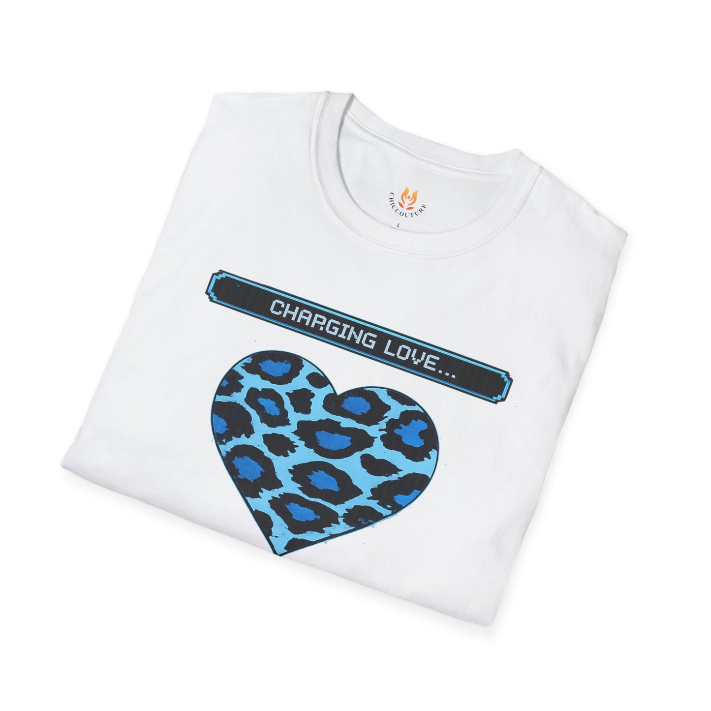 Blue Leopard Charging Love - Unisex Softstyle T-Shirt Gallery Image 13 | ChicCouture