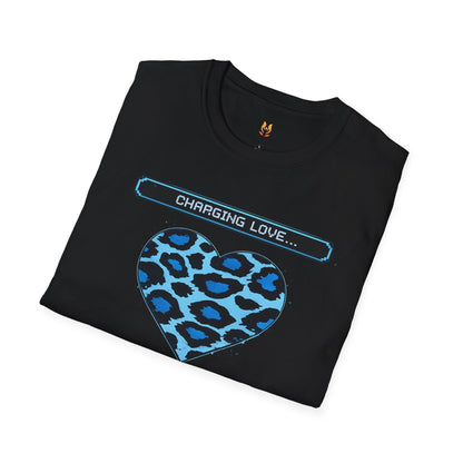 Blue Leopard Charging Love - Unisex Softstyle T-Shirt Gallery Image 16 | ChicCouture
