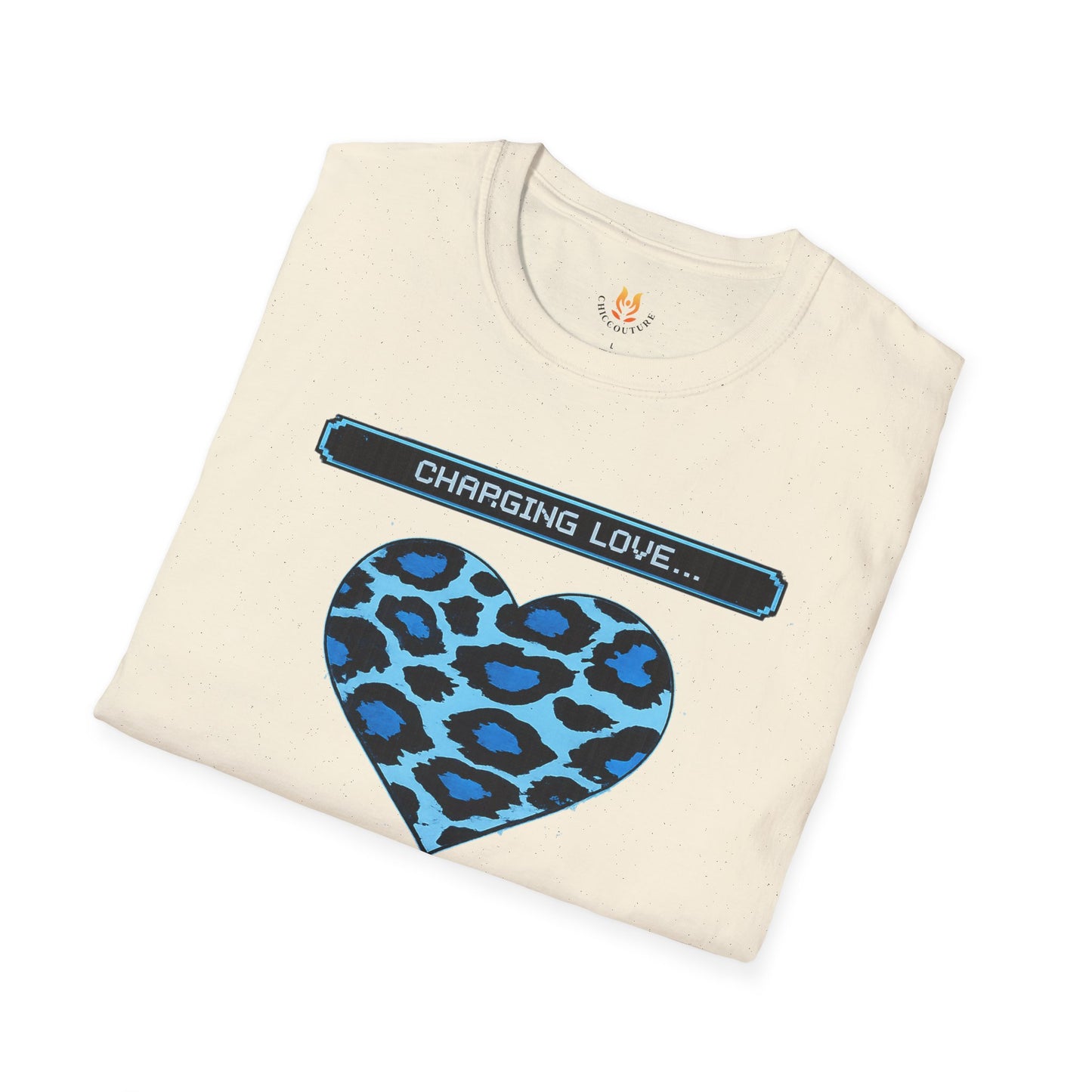 Blue Leopard Charging Love - Unisex Softstyle T-Shirt Gallery Image 22 | ChicCouture