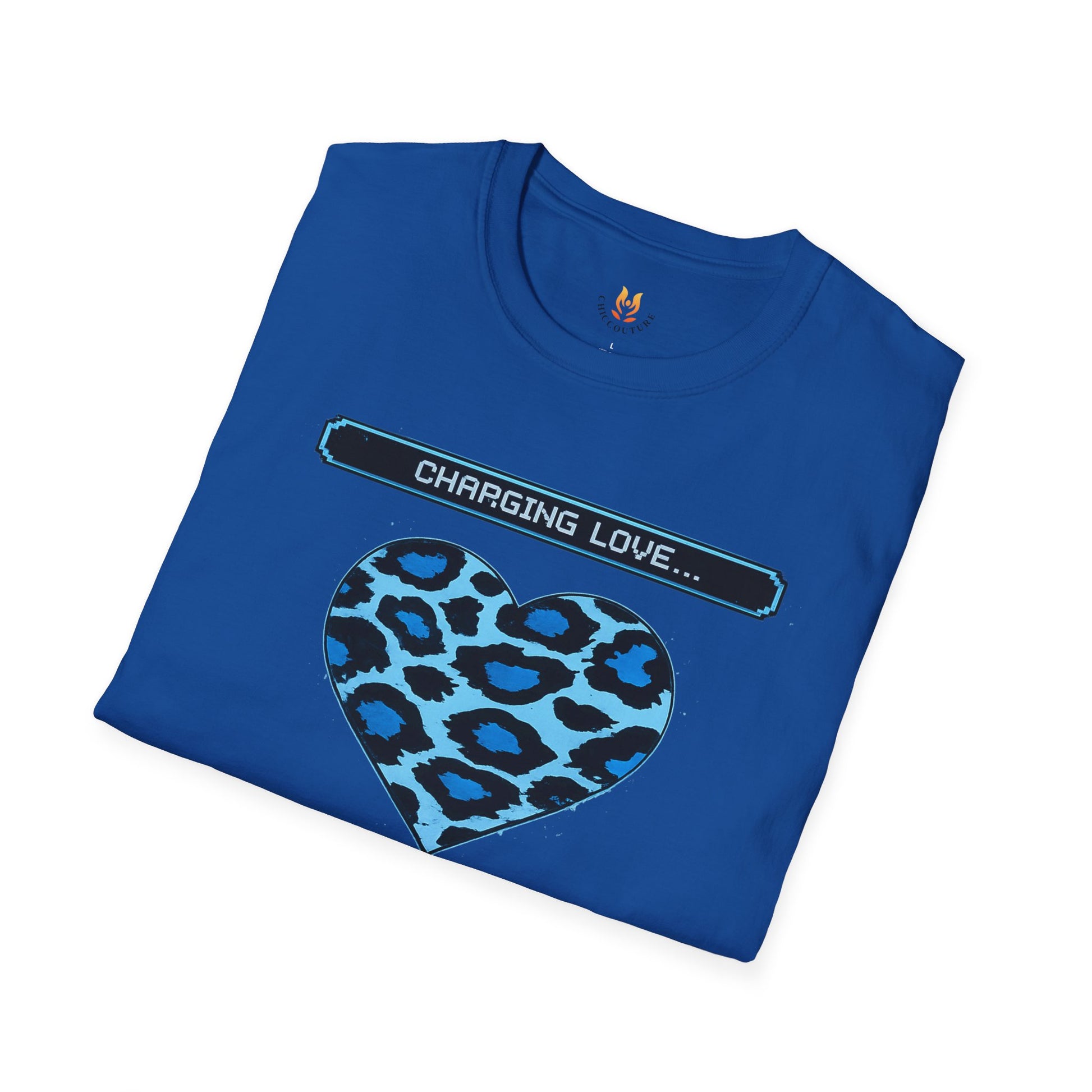 Blue Leopard Charging Love - Unisex Softstyle T-Shirt Gallery Image 25 | ChicCouture