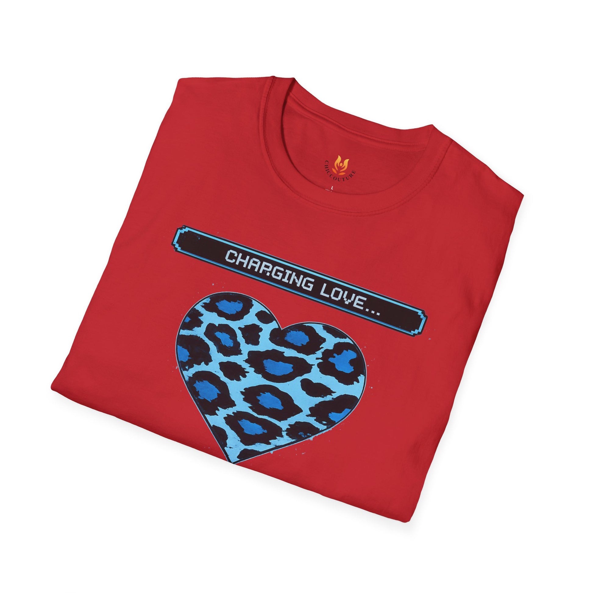 Blue Leopard Charging Love - Unisex Softstyle T-Shirt Gallery Image 28 | ChicCouture