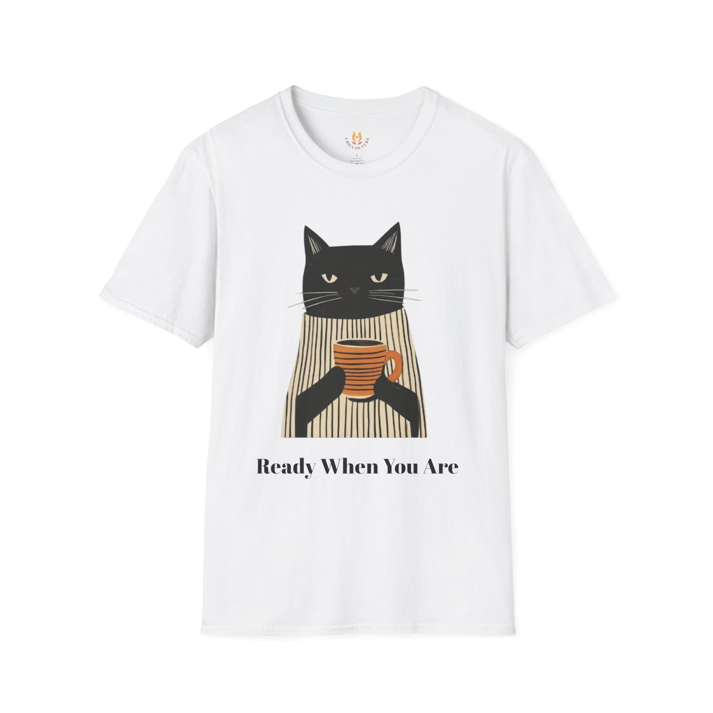 Cool Cat - Unisex Softstyle T-Shirt Gallery Image 2 | ChicCouture