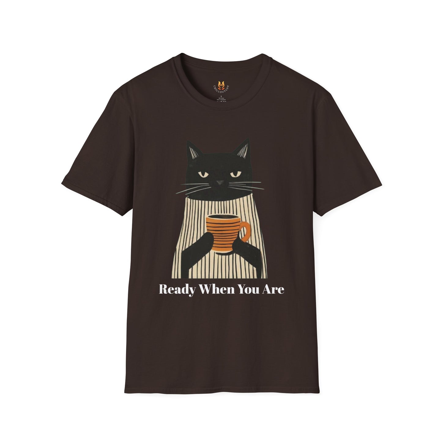 Cool Cat - Unisex Softstyle T-Shirt Gallery Image 4 | ChicCouture