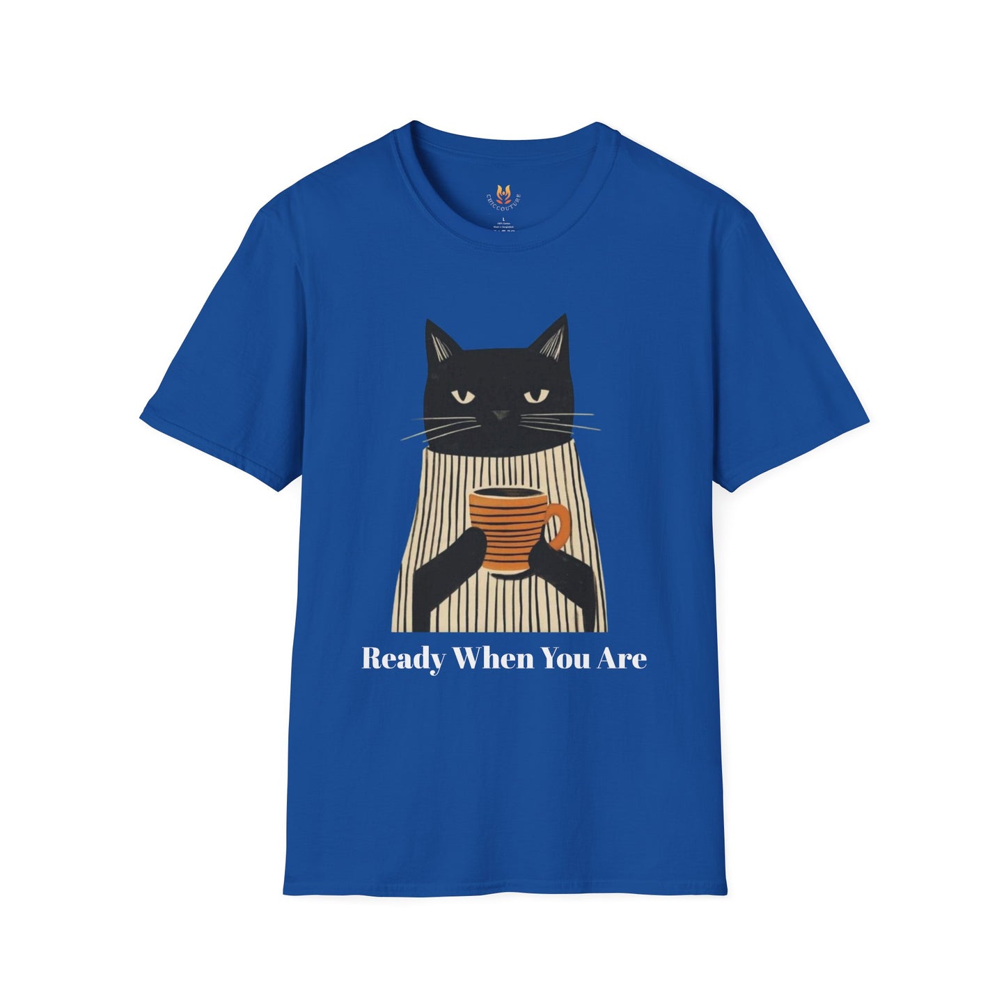 Cool Cat - Unisex Softstyle T-Shirt Gallery Image 6 | ChicCouture