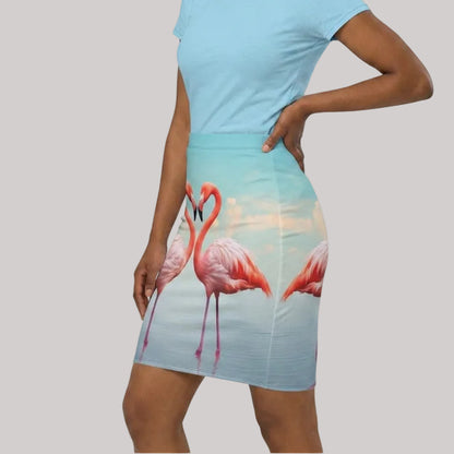 Flamingo Love Skirt Gallery Image 3 | ChicCouture