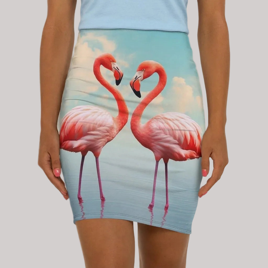 Flamingo Love Skirt Main Image | ChicCouture