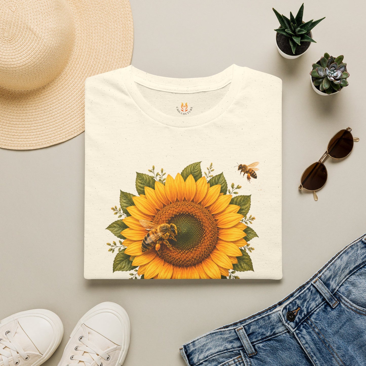 Golden Petals T-Shirt Gallery Image 4 | ChicCouture