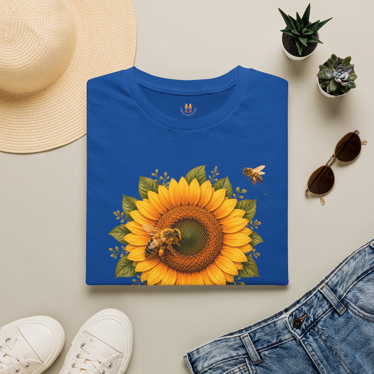 Golden Petals T-Shirt Gallery Image 6 | ChicCouture