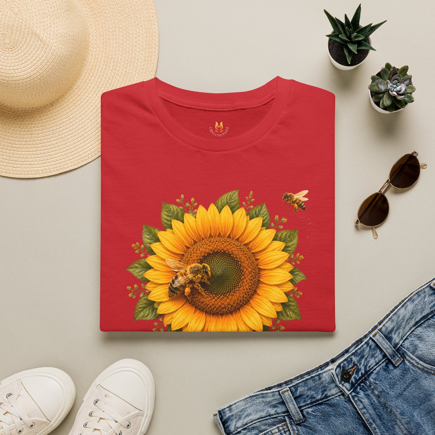 Golden Petals T-Shirt Gallery Image 7 | ChicCouture