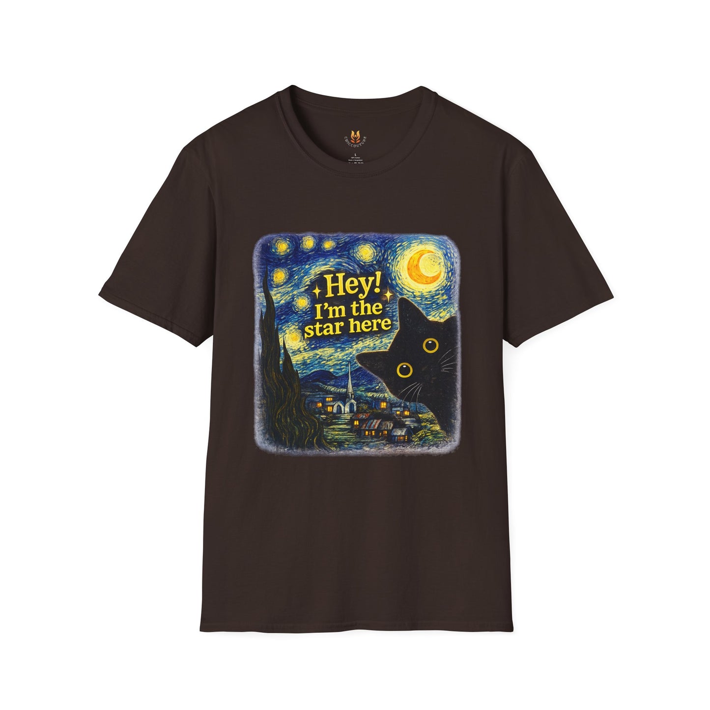 "I'm the Star Here" Cat T-Shirt Main Image | ChicCouture